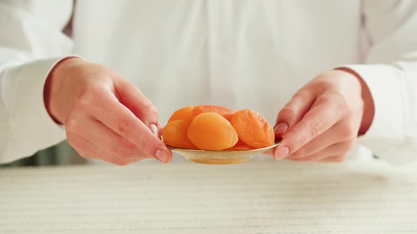 Dried Apricots Closeup Dry Fruits Vegetarian Food alt