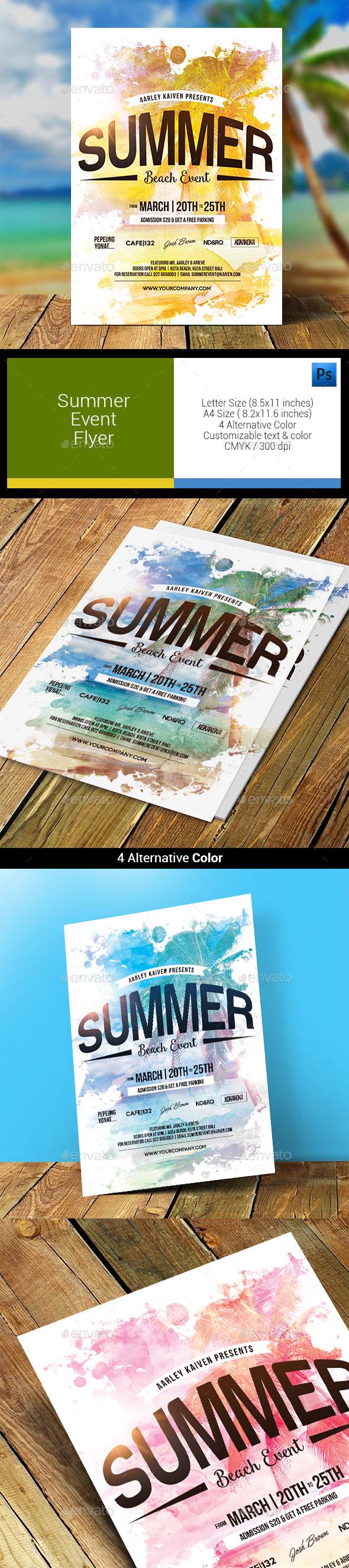 Summer Event Flyer - Clubs & Parties Events