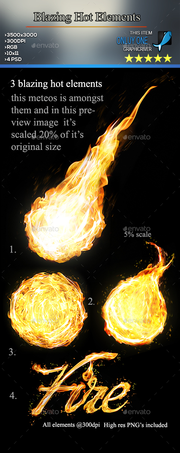 Fire Elements - Decorative Graphics