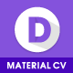 Decent - Material Design Professional CV/Resume HTML Template