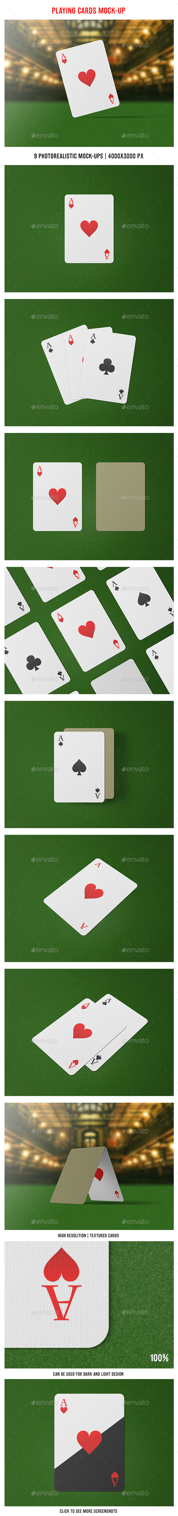 Playing Cards Mock-Up - Miscellaneous Print