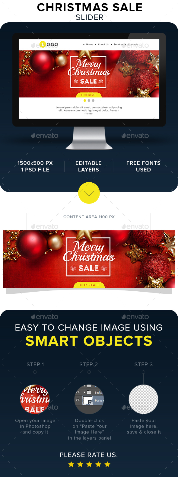 Christmas Sale Slider - Sliders & Features Web Elements
