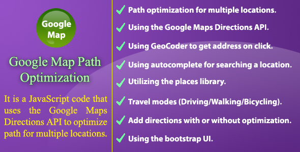 Free download Google Map Path Optimization