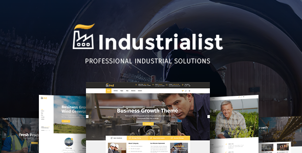 Industrialist - An Expert Theme for Industry and Manufacturing Businesses - Business Corporate