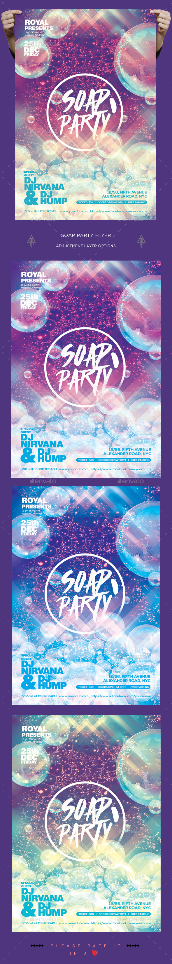 Soap Party Flyer - Clubs & Parties Events