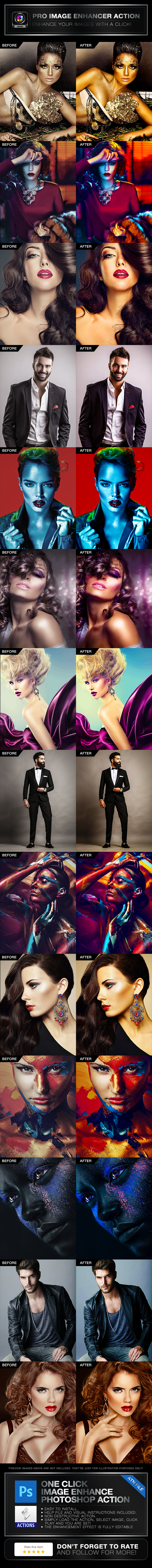Pro Image Enhancer Photoshop Action - Photo Effects Actions