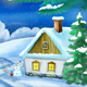 Christmas Evening in a Small Village - VideoHive Item for Sale