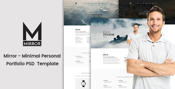 Mirror - Minimal Personal Portfolio PSD Template - Creative PSD Templates