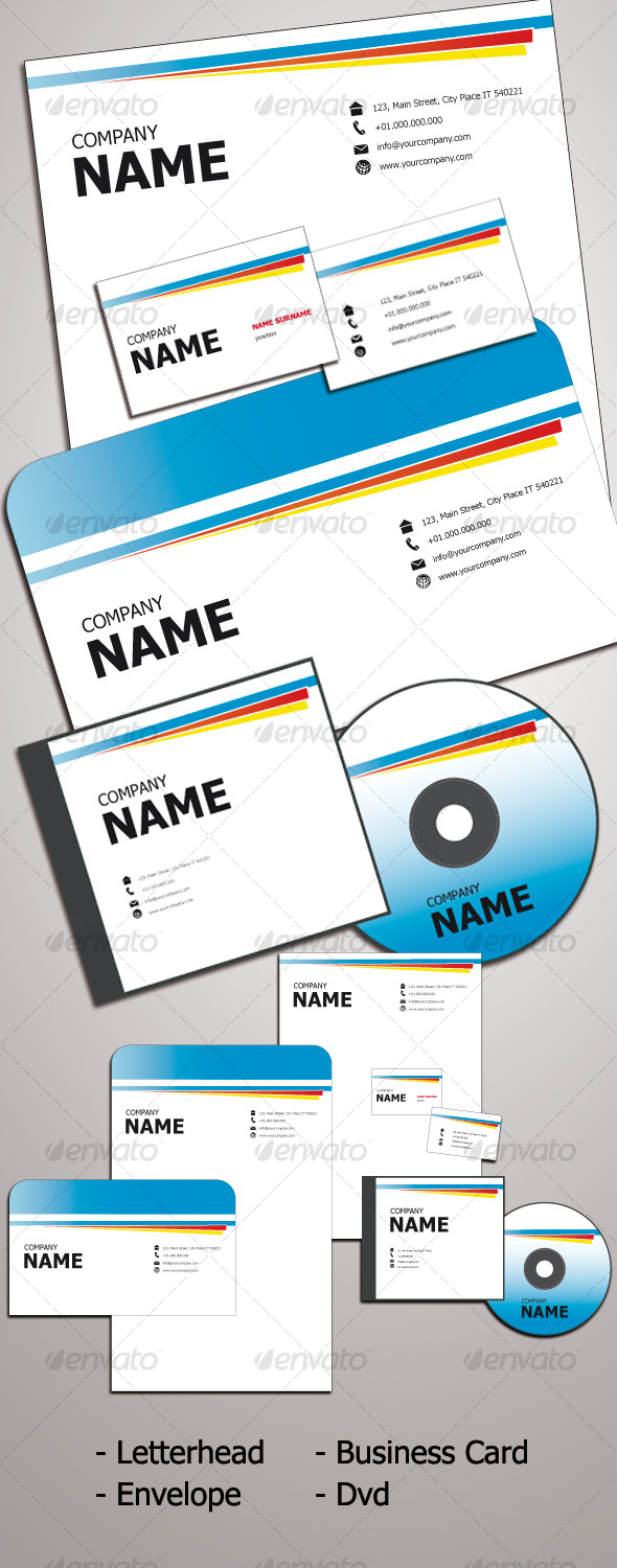 EASY CLEAN Identity Kit - Stationery Print Templates