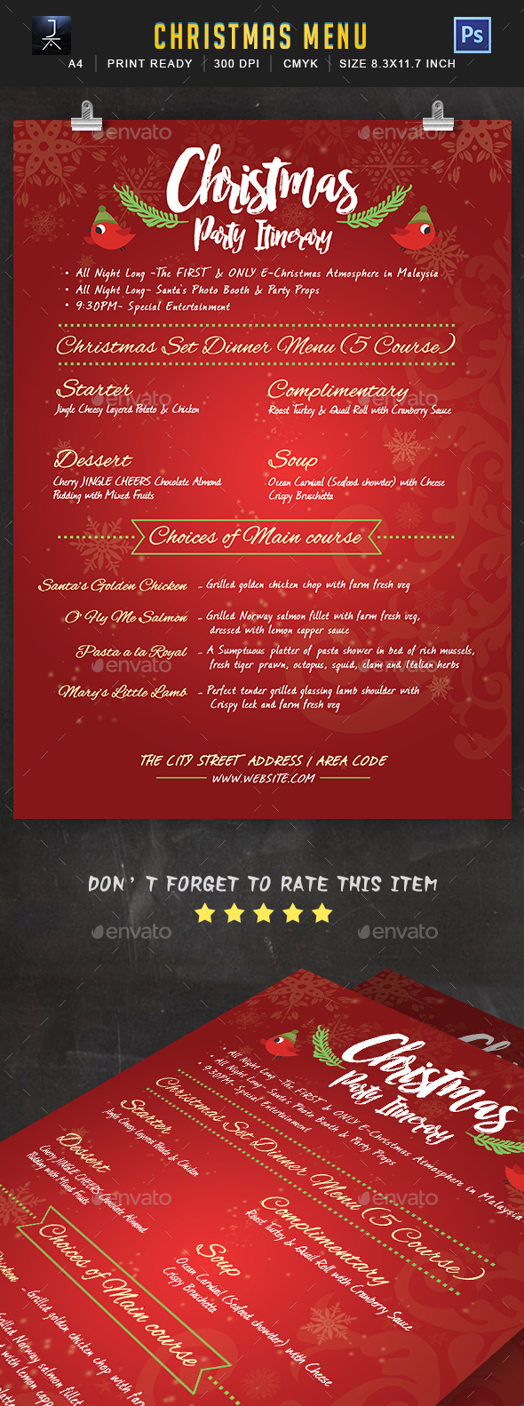 Christmas Menu