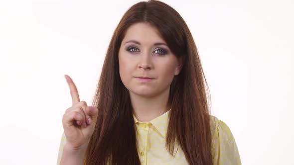 Woman Say No Wagging Finger  alt