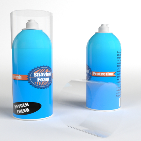 Shaving Foam Bottles - 3DOcean Item for Sale