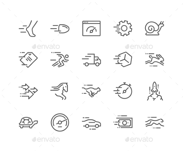 Line Speed Icons - Icons
