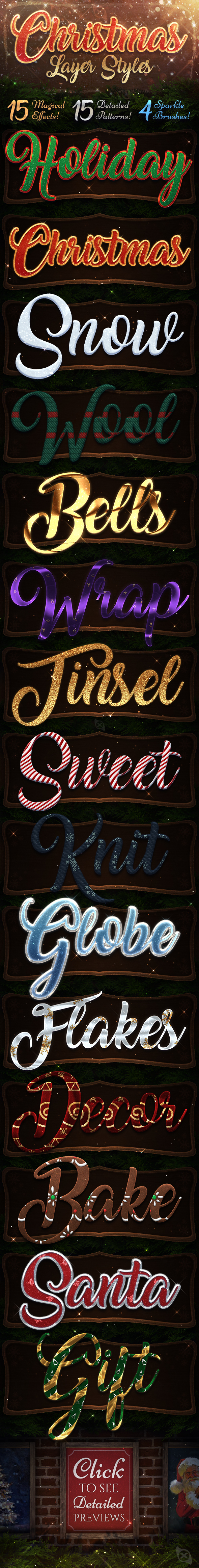 Christmas Text Effects