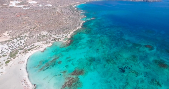 Beautiful View of Blue Beach Elafonissi at Crete