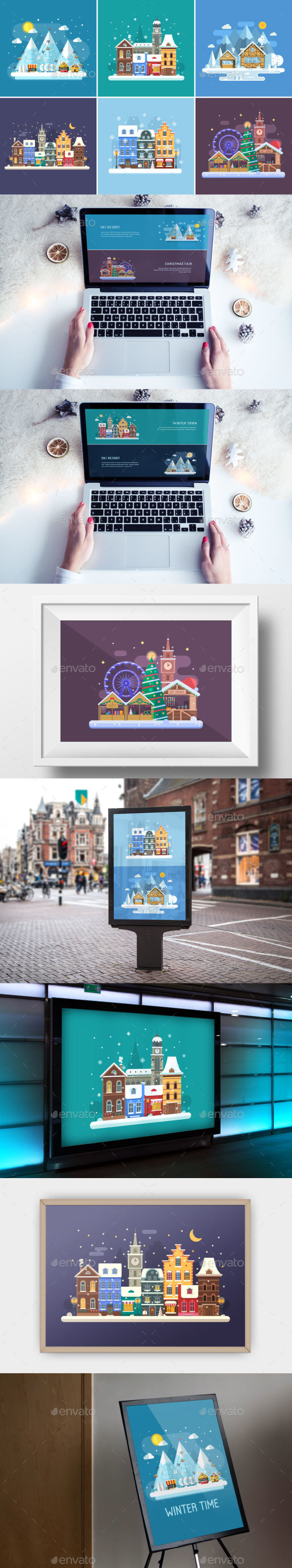 Christmas Travel Winter Backgrounds - Backgrounds Decorative