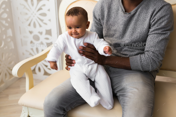 African American Father And Baby Boy - Stock Photo - Images