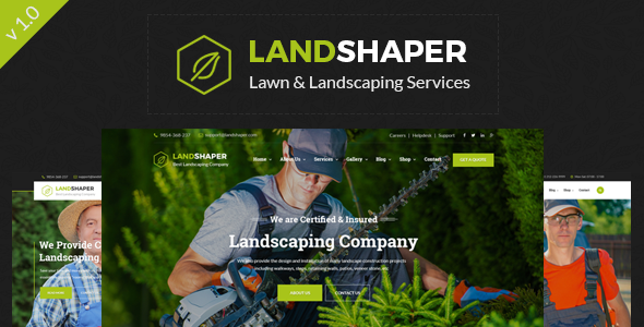 The Landshaper - Gardening, Lawn & Landscaping WordPress Theme - Business Corporate