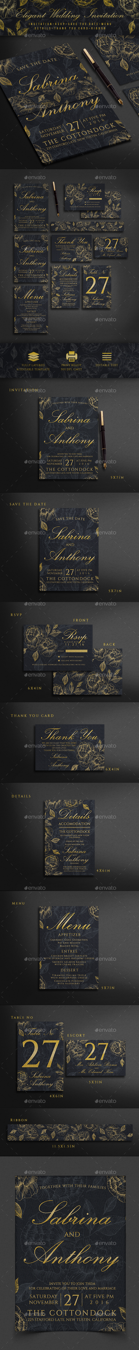 Elegant Wedding Invitation