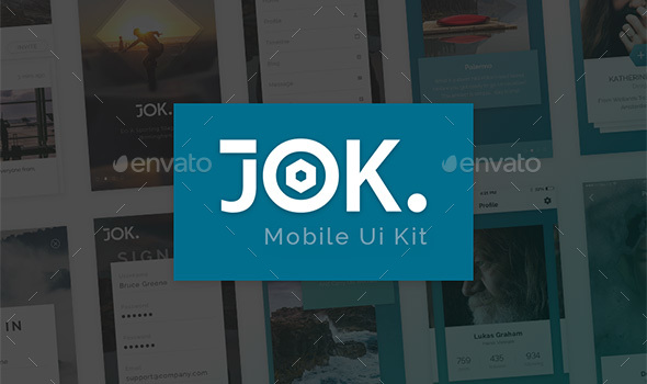 Jok Mobile UI Kit - User Interfaces Web Elements