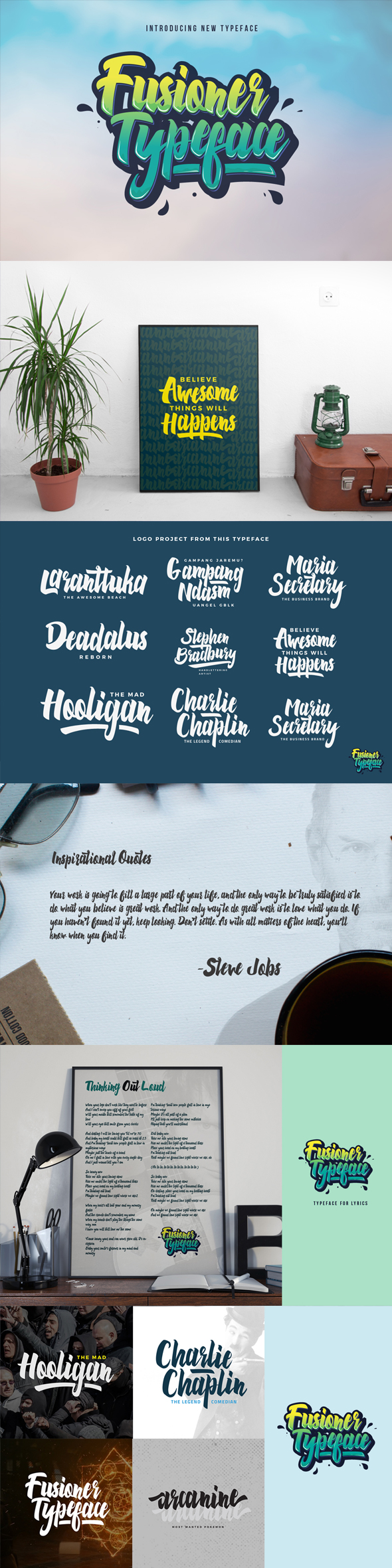 Fusioner Typeface - Script Fonts