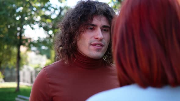 jealousy scene - young man accuses his girlfriend of having cheated on him alt