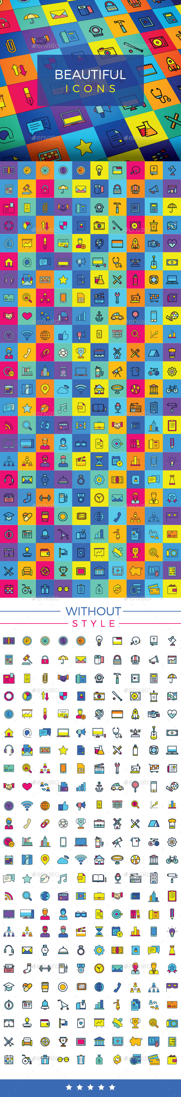 Icon Design, Icons Set, Colorful Icons - Web Icons
