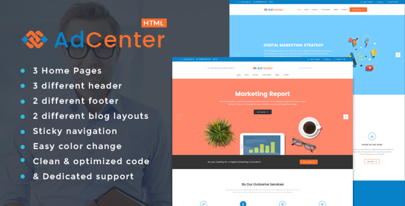 Excellent Adcenter - Digital Marketing HTML Template