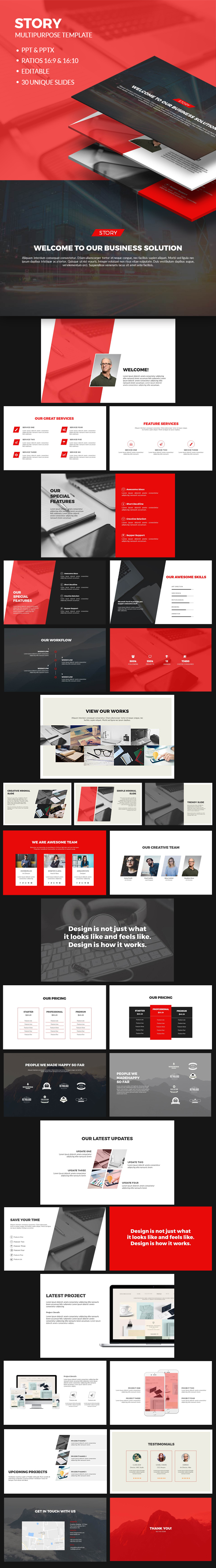 Clean PowerPoint Presentation Template-V02 - Business PowerPoint Templates