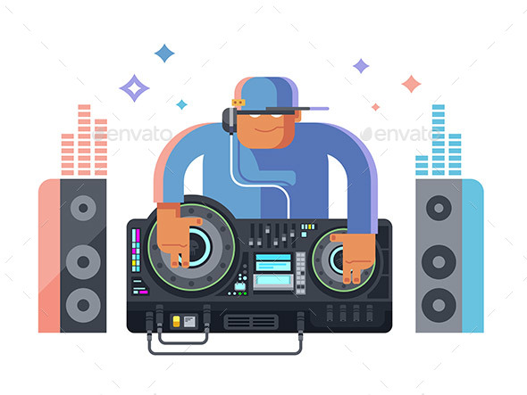 DJ Character Music - People Characters