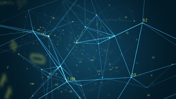 Digital Data Network Abstract Background