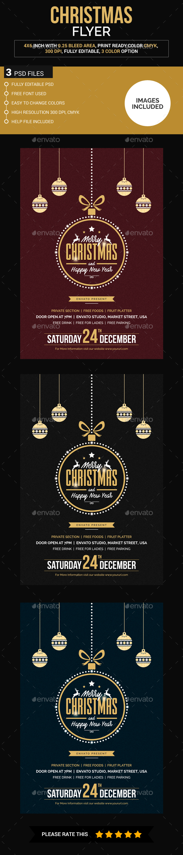 Christmas & New Year Flyer - Clubs & Parties Events