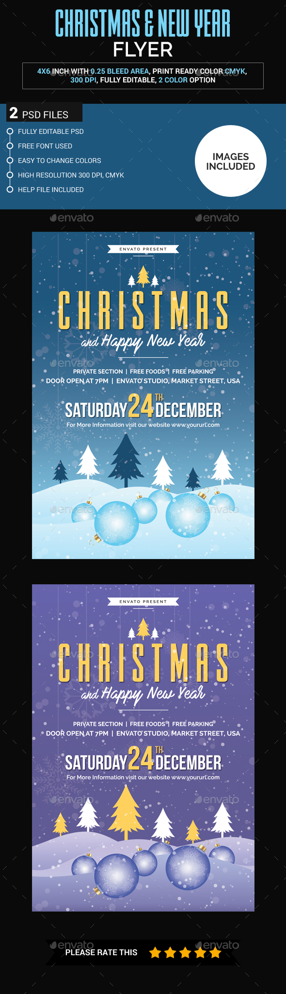 Christmas & New Year Flyer - Clubs & Parties Events
