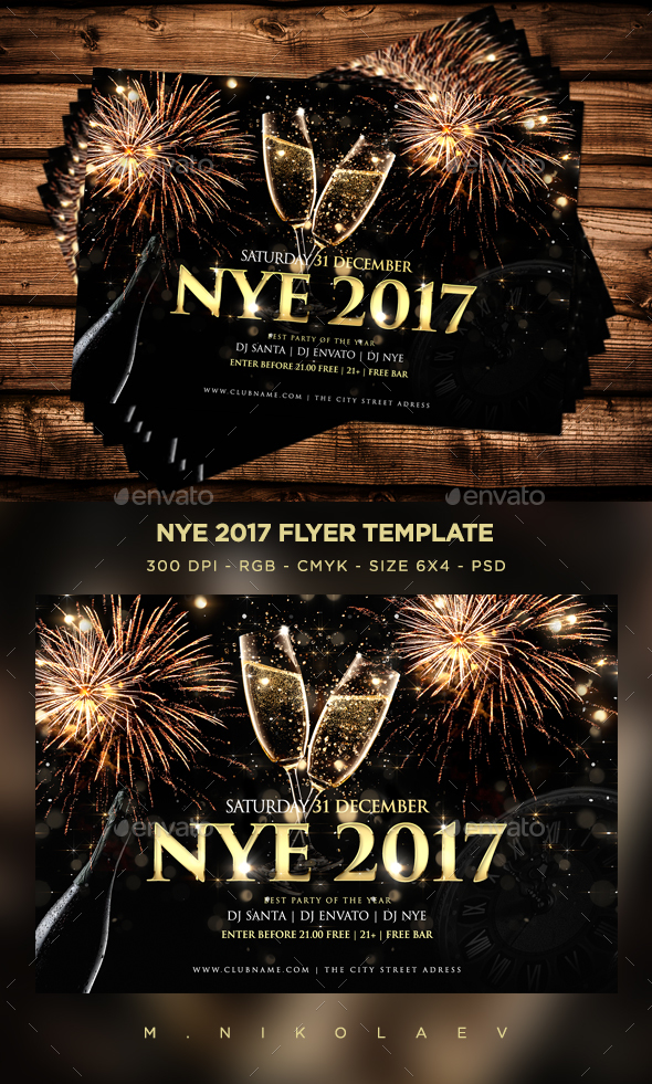 New Year 2017 Flyer