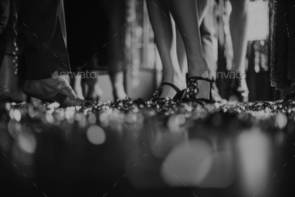 Human Leg Dance Hall Party Recreation Concept