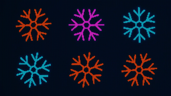 Xmas Snowflakes VJ 9 in 1