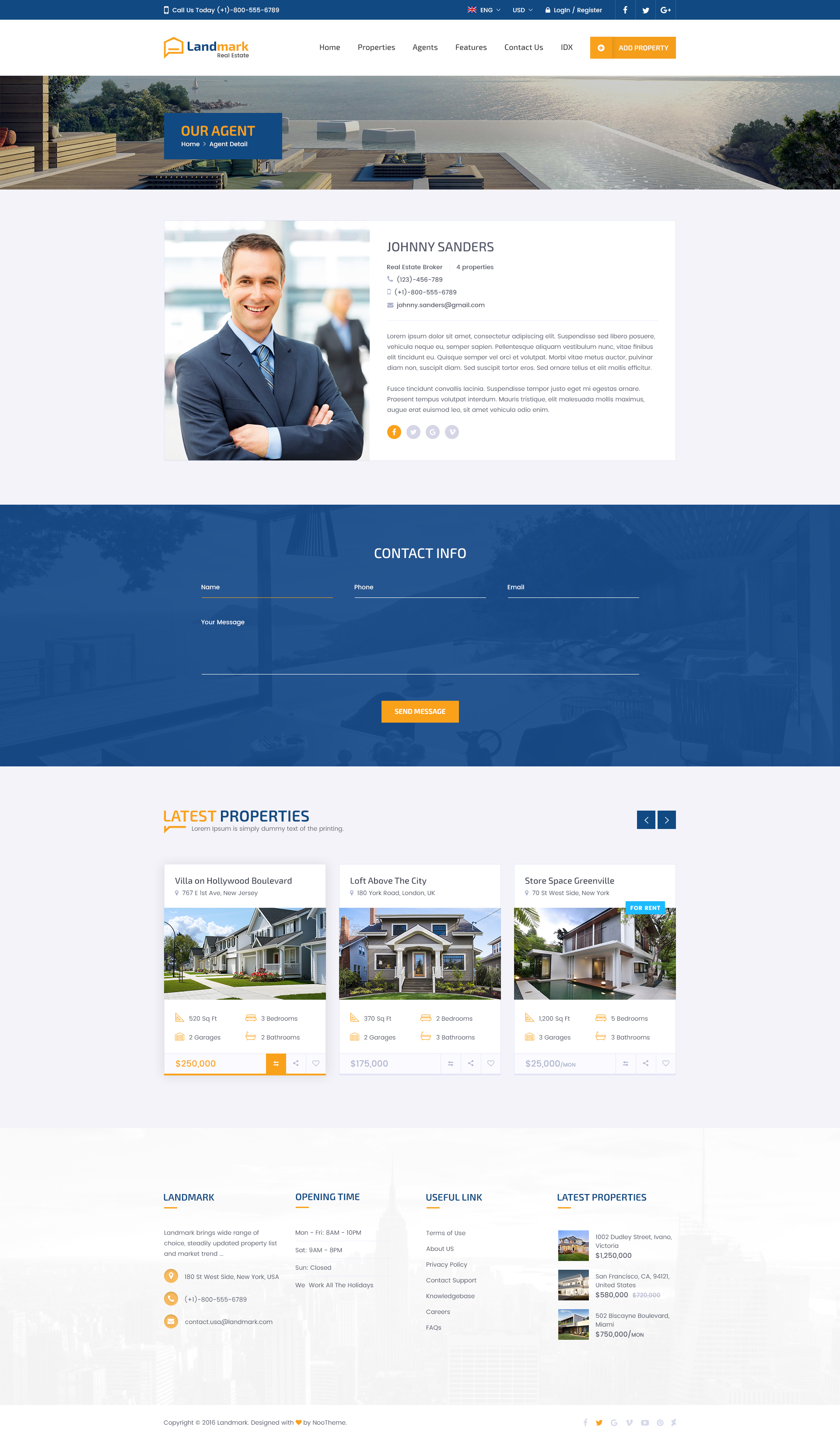 Landmark Real Estate PSD Template by NooThemePSD ThemeForest
