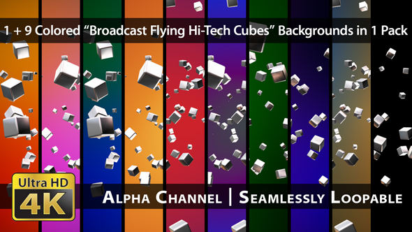 Broadcast Flying Hi-Tech Cubes - Pack 02