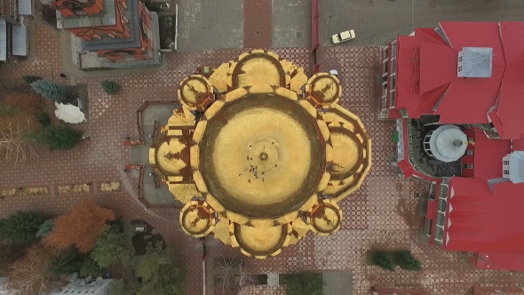 Aerial Shot of the Main Dome of Holy Trinity Convent of Mercy.