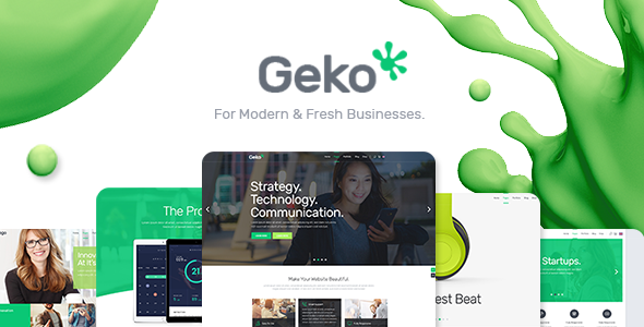 Geko - Startup - ThemeForest 19001011