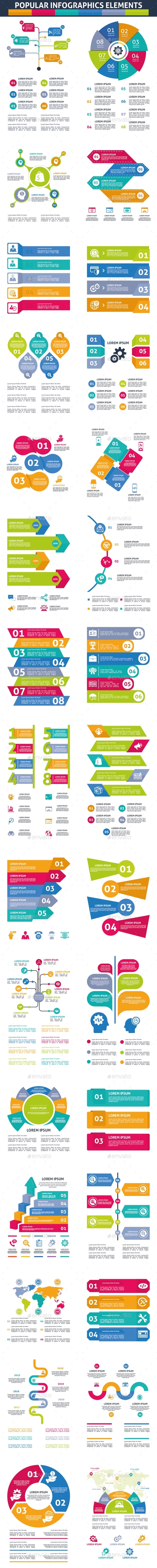 Popular Infographics Elements - Infographics
