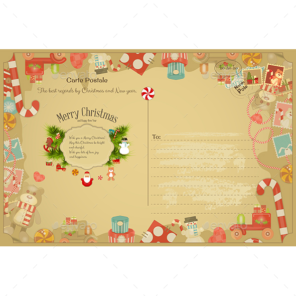 Christmas Postcard - Christmas Seasons/Holidays