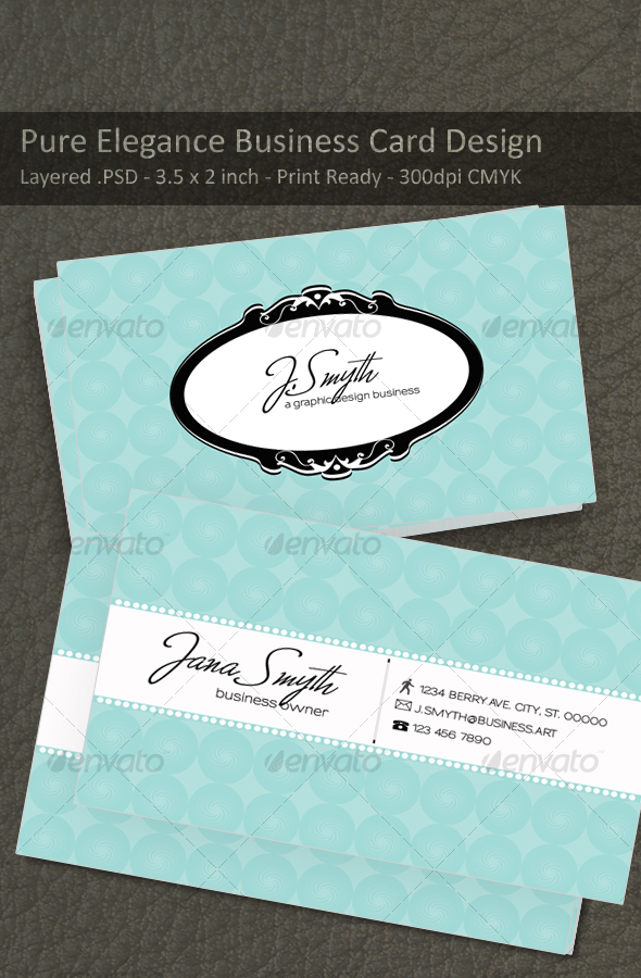 Pure Elegance - Retro/Vintage Business Cards