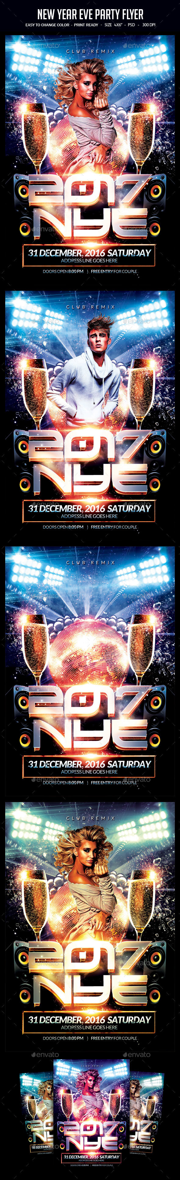 New Year Party Flyer - Clubs & Parties Events
