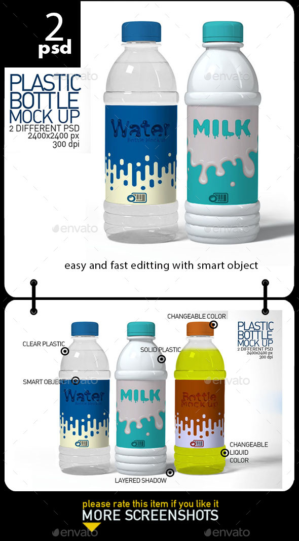 Plastic Bottle Mock Up