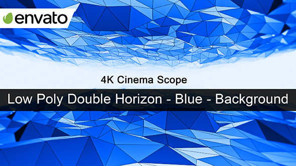 Low Poly Double Horizon - Blue / Background