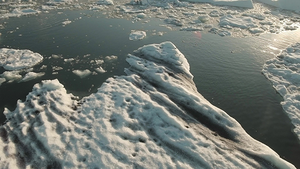 Seal Swimming in Jokulsarlon Ice Lagoon alt