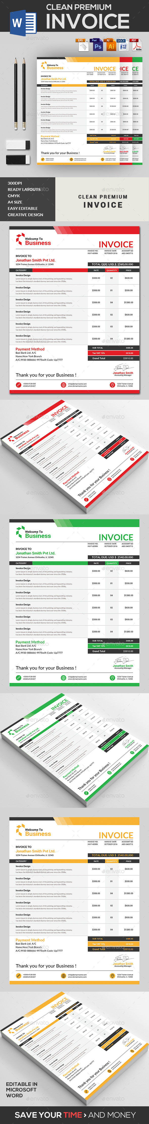 Invoice - Stationery Print Templates