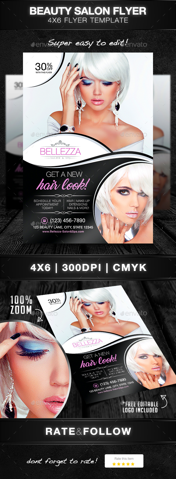 Beauty Salon Flyer - Print Templates