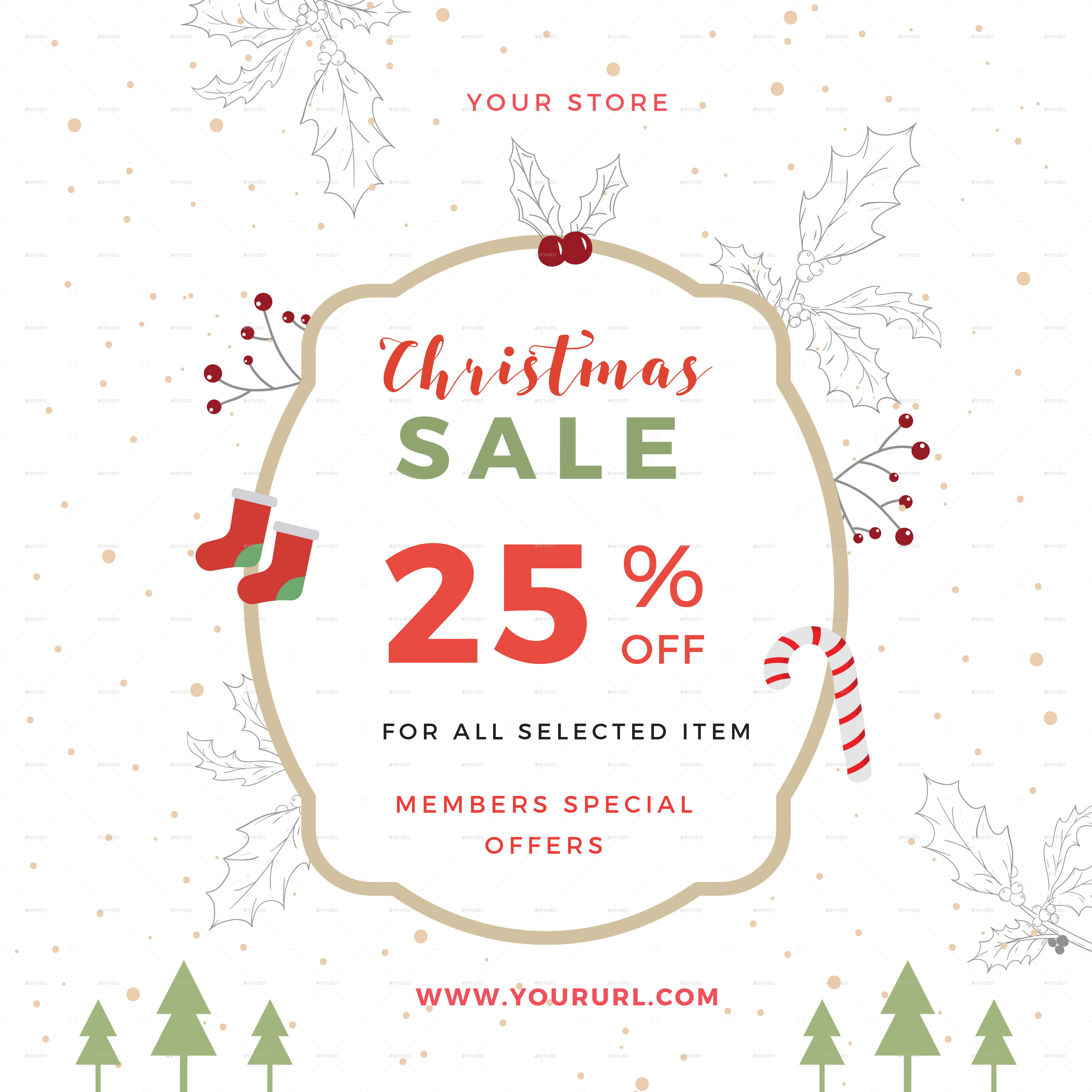 Christmas Sale Flyer by infinite78910 | GraphicRiver